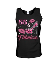 55 Fabulous T-shirt 55th Birthday t s Unisex Tank thumbnail
