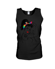 Funny Pitbull Mom Hippy Pit Unisex Tank thumbnail
