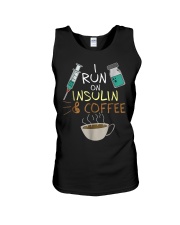 I run on Insulin and Coffee Cup S Unisex Tank thumbnail