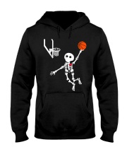 basketball skeleton hal t Hooded Sweatshirt thumbnail