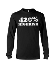 St Patricks Day Weed Shirt - 420 Highrish Long Sleeve Tee thumbnail