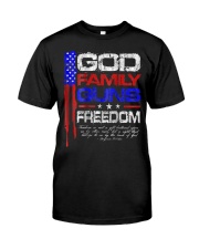 GOD FAMILY GUNS FREEDOM Conservative Ameri Premium Fit Mens Tee thumbnail