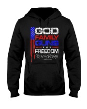 GOD FAMILY GUNS FREEDOM Conservative Ameri Hooded Sweatshirt thumbnail