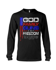 GOD FAMILY GUNS FREEDOM Conservative Ameri Long Sleeve Tee thumbnail