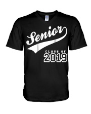 Senior Grad Class of 2019 T-Shirts Back Print V-Neck T-Shirt thumbnail