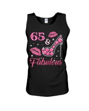 65 Fabulous T-shirt 65th Birthday t s Unisex Tank thumbnail