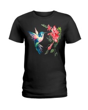 Rainbow Color Hummingbird F Ladies T-Shirt thumbnail