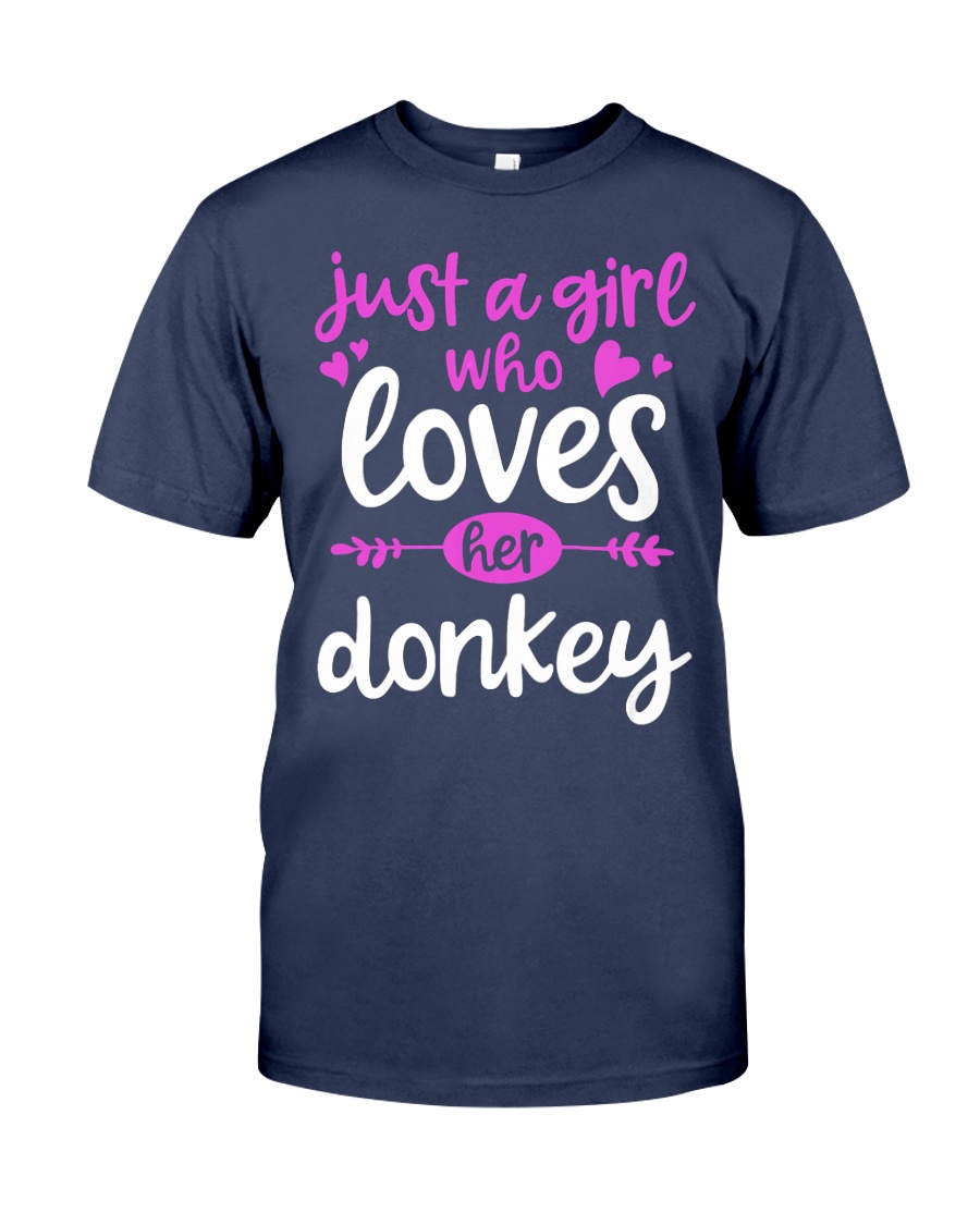Donkey Lovers Who Love Their Donkey T-Shirt Premium Fit Mens Tee