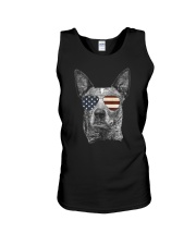 Australian Cattle Dog USA Flag Merica F Unisex Tank thumbnail