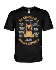 Anatomy of a German Shepherd T shirt Funn V-Neck T-Shirt thumbnail
