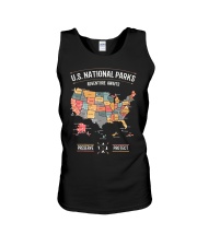 US National Parks Map Preserve Protect Unisex Tank thumbnail