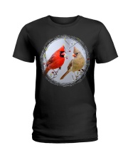 Red Cardinals TShirts for Backyard Bird W Ladies T-Shirt thumbnail