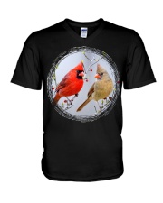 Red Cardinals TShirts for Backyard Bird W V-Neck T-Shirt thumbnail