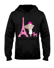 Cute French Paris Eiffel Tower Poodle T-Shirt Hooded Sweatshirt thumbnail