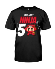 Kids 5th Birthday Boys Ninja Martial Art Premium Fit Mens Tee thumbnail