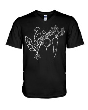 Kale Carrot Beet Vegetable T-Shirt Gardeni V-Neck T-Shirt thumbnail