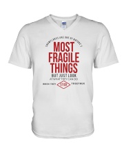 motivational quotes V-Neck T-Shirt tile