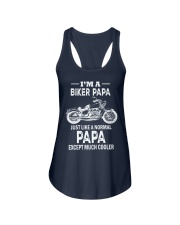 Biker dad Ladies Flowy Tank tile