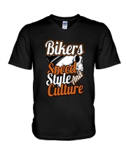 Biker t shirts V-Neck T-Shirt tile