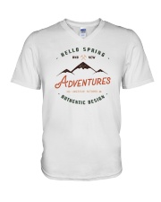 Vintage campaign t-shirt V-Neck T-Shirt tile