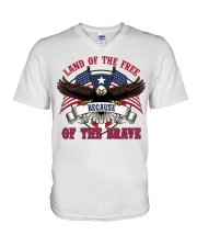 The Brave Veteran T-Shirt V-Neck T-Shirt tile