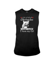 cat nightshirt Sleeveless Tee tile