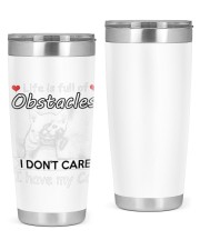 cat nightshirt 20oz Tumbler tile
