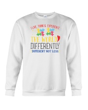 I live Think autism t shirts Crewneck Sweatshirt tile