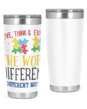 I live Think autism t shirts 20oz Tumbler tile