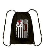 US FLAG NURSE T SHIRT Drawstring Bag tile