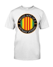 Proud Wife a vietnam veteran t shirt Premium Fit Mens Tee tile