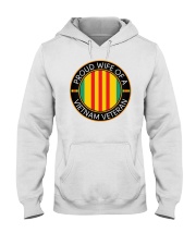 Proud Wife a vietnam veteran t shirt Hooded Sweatshirt tile