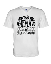 Funny t shirt sayings V-Neck T-Shirt tile