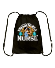 Proud to be a nurse Drawstring Bag tile