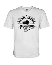 Fram Fresh Pumpkins autism t shirts V-Neck T-Shirt tile