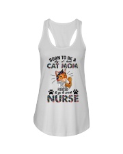 Cat Mom Nurse Ladies Flowy Tank tile