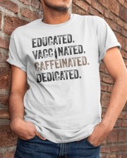Vaccinated Caffeinated T-shirt Classic T-Shirt apparel-classic-tshirt-lifestyle-26