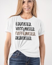 Vaccinated Caffeinated T-shirt Classic T-Shirt apparel-classic-tshirt-lifestyle-front-101