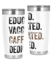 Vaccinated Caffeinated T-shirt 20oz Tumbler tile