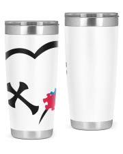 Love heart autism shirt 20oz Tumbler tile