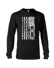 USA Flag Nurse Shirt Long Sleeve Tee front
