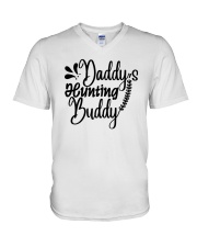 Hunting dad shirt V-Neck T-Shirt tile