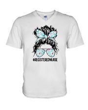 Registered nurse life- Registered nurse t-shirt V-Neck T-Shirt tile