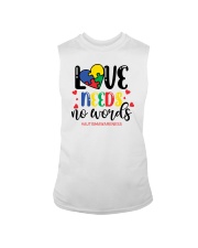 Love need autism shirt Sleeveless Tee tile