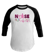 Colorful nurse Baseball Tee tile