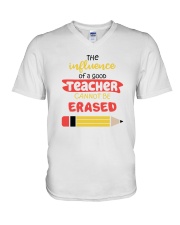 Teacher shirt designs V-Neck T-Shirt tile