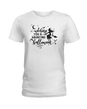 I'd rather be hunting shirt Ladies T-Shirt tile