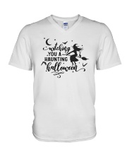 I'd rather be hunting shirt V-Neck T-Shirt tile