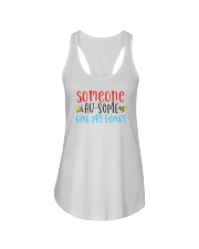 Autism heart shirt Ladies Flowy Tank tile
