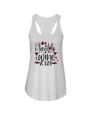 Wine shirt Ladies Flowy Tank tile